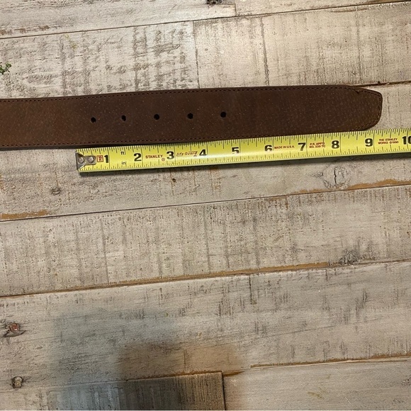 Faded Glory belt Women’s southwestern leather belt faux turquoise buckle - Picture 8 of 9